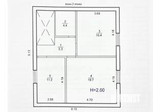 Дом 121м², 2-этажный, участок 6 сот.
