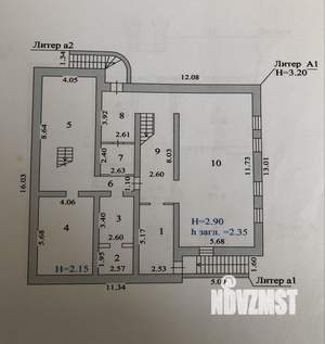 Коттедж 355м&sup2;, 3-этажный, участок 7 сот.  