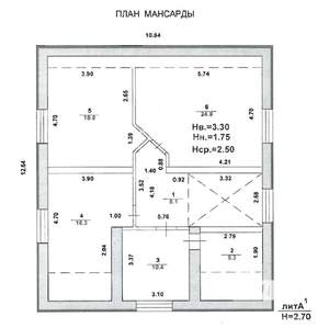 Дом 226м&sup2;, 2-этажный, участок 6 сот.  