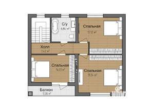 Коттедж 150м², 2-этажный, участок 6 сот.  