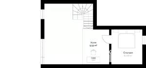Коттедж 102м&sup2;, 2-этажный, участок 9 сот.  
