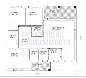 Коттедж 145м&sup2;, 1-этажный, участок 13 сот.  