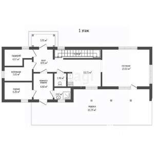 Дом 270м&sup2;, 2-этажный, участок 7 сот.  
