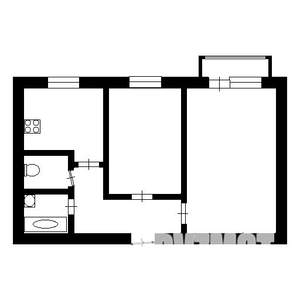 2-к квартира, на длительный срок, 43м2, 5/5 этаж