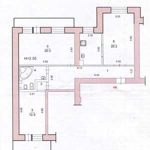 3-к квартира, вторичка, 81м2, 7/14 этаж