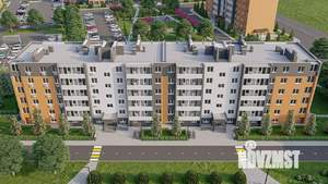 2-к квартира, строящийся дом, 48м2, 4/5 этаж