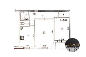 2-к квартира, вторичка, 52м2, 8/10 этаж