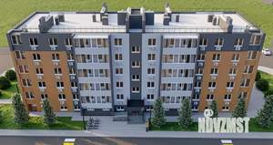 1-к квартира, строящийся дом, 34м2, 1/5 этаж