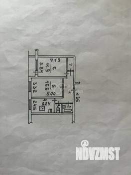 2-к квартира, вторичка, 53м2, 9/10 этаж