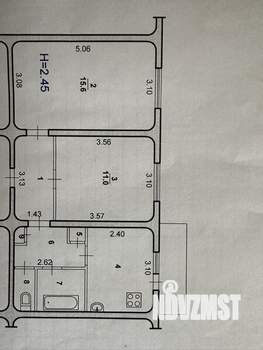 2-к квартира, вторичка, 46м2, 2/9 этаж