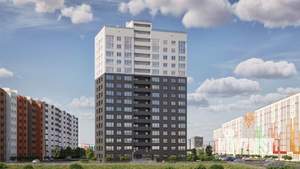 1-к квартира, строящийся дом, 40м2, 3/16 этаж