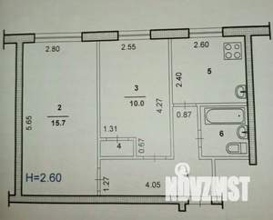 2-к квартира, вторичка, 40м2, 1/5 этаж