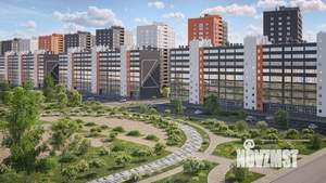 1-к квартира, строящийся дом, 40м2, 3/16 этаж