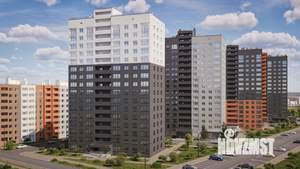 3-к квартира, строящийся дом, 77м2, 7/16 этаж