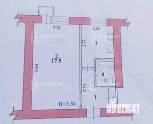 1-к квартира, вторичка, 29м2, 2/5 этаж