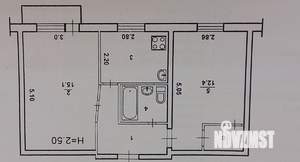 2-к квартира, вторичка, 44м2, 3/5 этаж