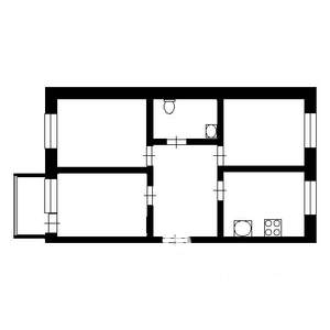 3-к квартира, вторичка, 60м2, 9/9 этаж