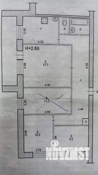 4-к квартира, вторичка, 47м2, 5/9 этаж