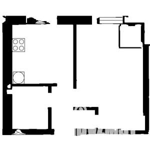 1-к квартира, вторичка, 31м2, 3/3 этаж