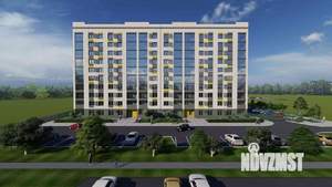 1-к квартира, строящийся дом, 46м2, 9/10 этаж