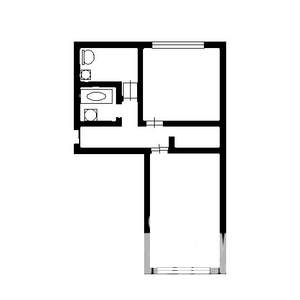 2-к квартира, вторичка, 43м2, 4/5 этаж