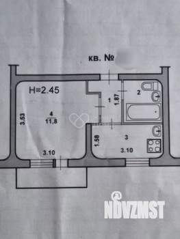 1-к квартира, вторичка, 21м2, 5/9 этаж