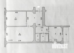 2-к квартира, вторичка, 59м2, 8/10 этаж