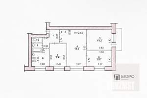 4-к квартира, вторичка, 62м2, 5/5 этаж