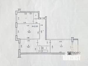 3-к квартира, вторичка, 65м2, 7/9 этаж