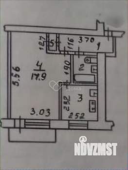 1-к квартира, вторичка, 32м2, 5/5 этаж