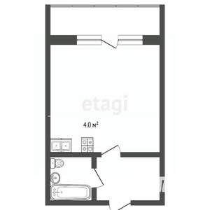 Студия квартира, вторичка, 25м2, 1/9 этаж