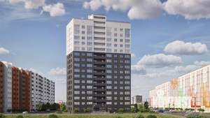 1-к квартира, строящийся дом, 28м2, 5/16 этаж