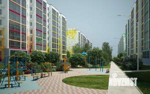2-к квартира, строящийся дом, 55м2, 11/16 этаж