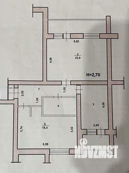 2-к квартира, вторичка, 65м2, 5/5 этаж