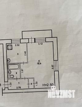 1-к квартира, вторичка, 31м2, 3/5 этаж