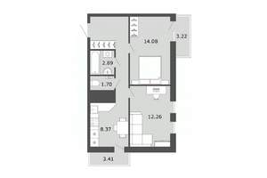 2-к квартира, вторичка, 58м2, 2/15 этаж