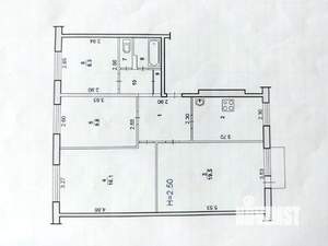 4-к квартира, вторичка, 75м2, 5/5 этаж