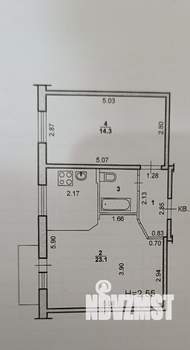 2-к квартира, вторичка, 44м2, 4/5 этаж