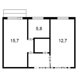 2-к квартира, вторичка, 43м2, 3/5 этаж