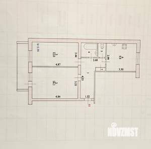 2-к квартира, вторичка, 50м2, 7/9 этаж