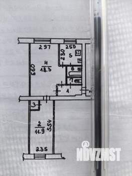 2-к квартира, вторичка, 43м2, 3/5 этаж